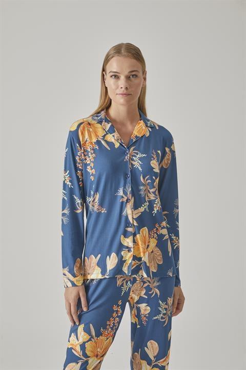 Kadın Gömlek Pijama Takım - 10772