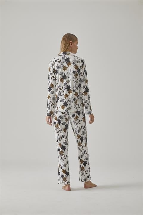 Kadın Gömlek Pijama Takım - 10778