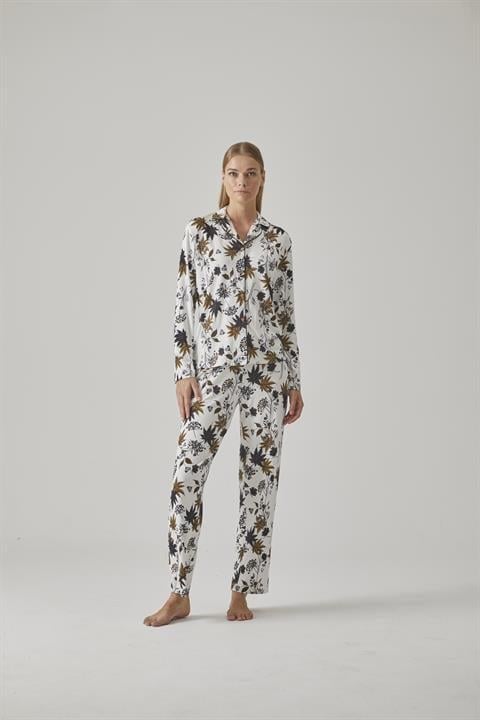 Kadın Gömlek Pijama Takım - 10778