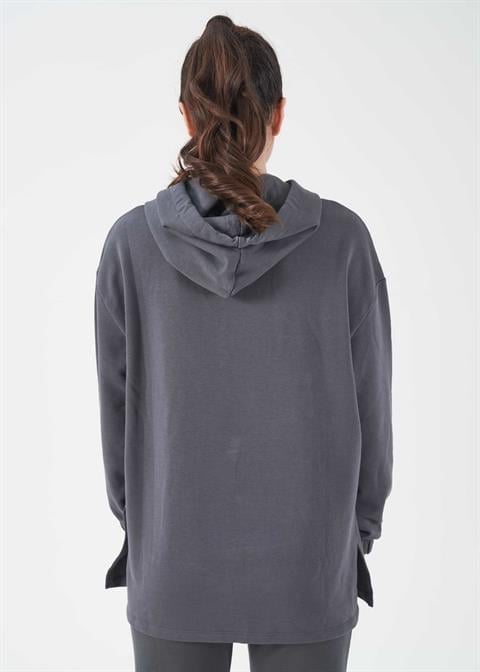 Kadın Kapşonlu Sweatshirt - 41558
