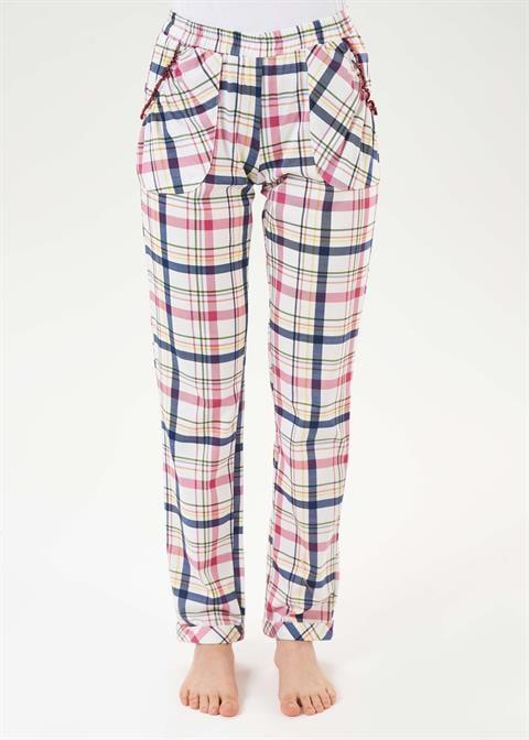 Kadın Manşetli Kadın Pijama Alt  - 09203