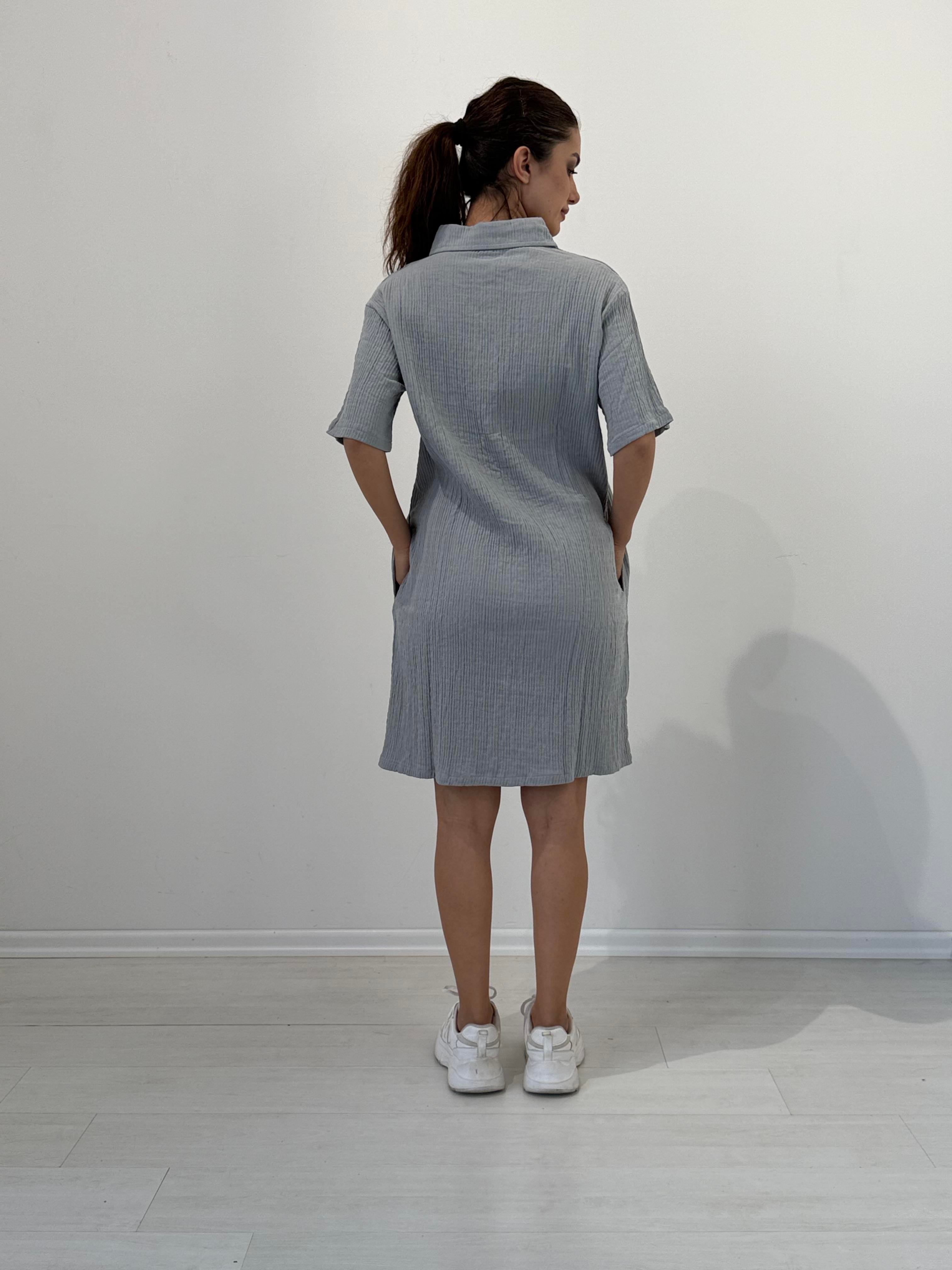 Kadın Müslin Elbise - 45044