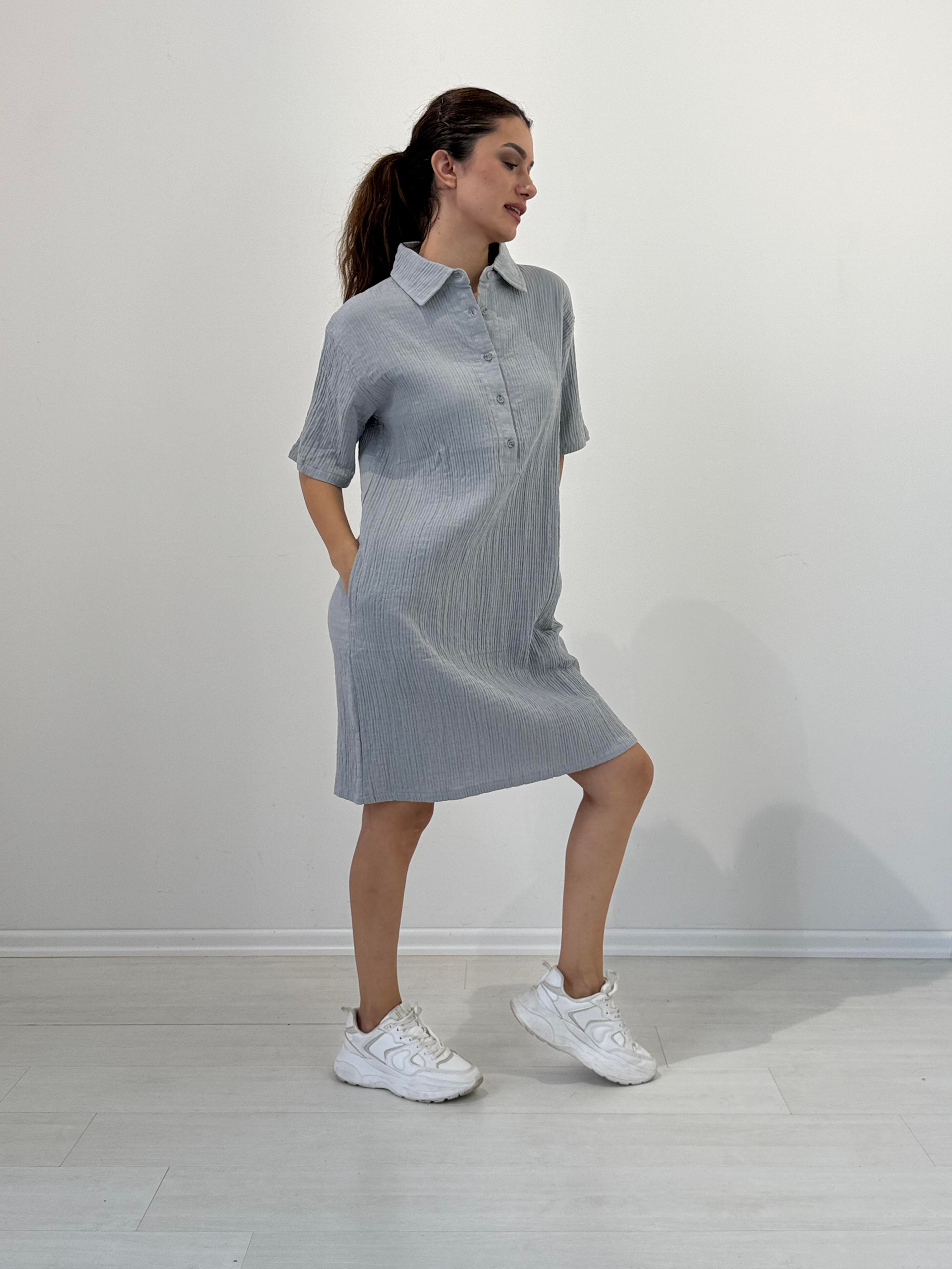 Kadın Müslin Elbise - 45044