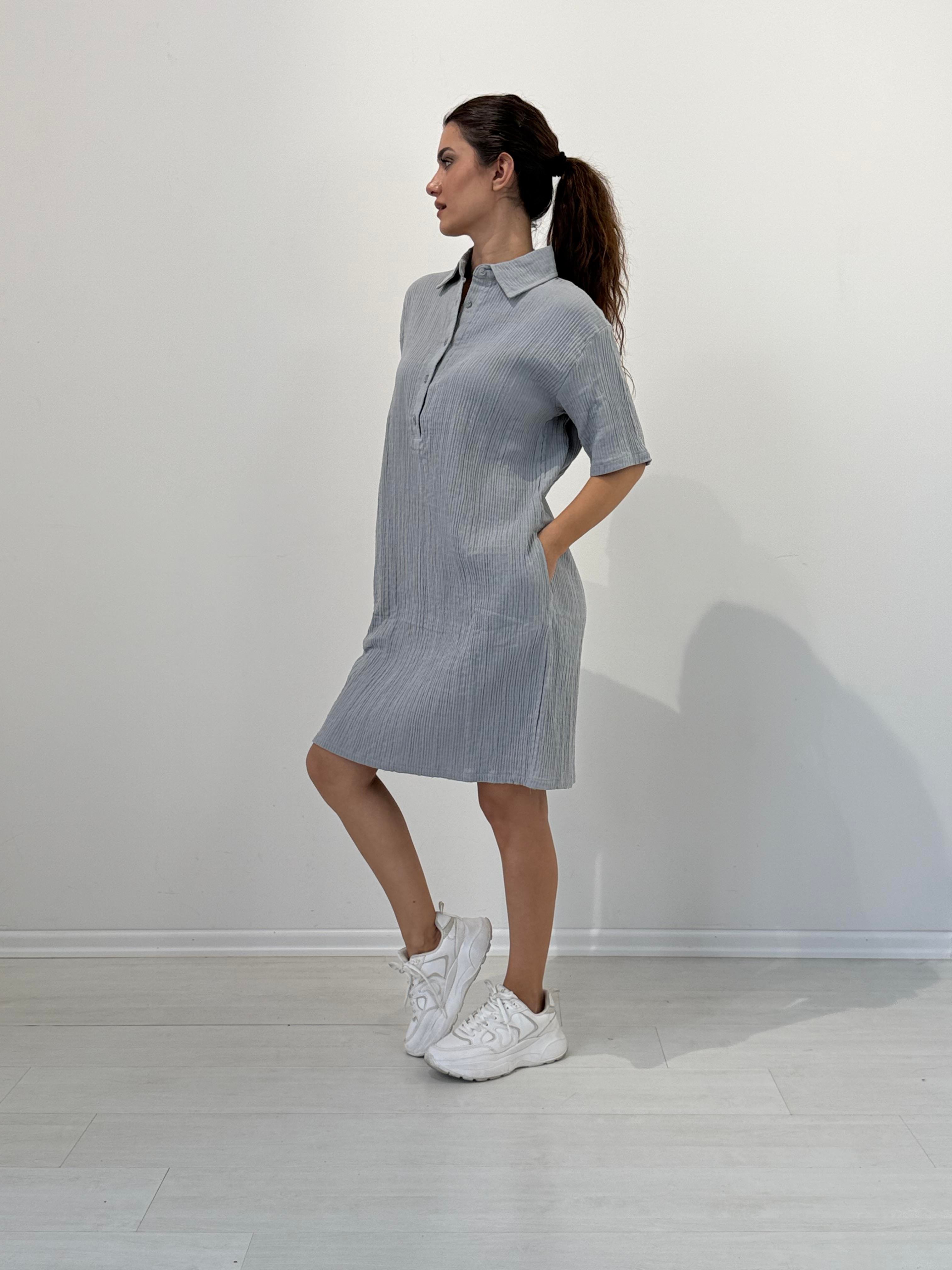 Kadın Müslin Elbise - 45044