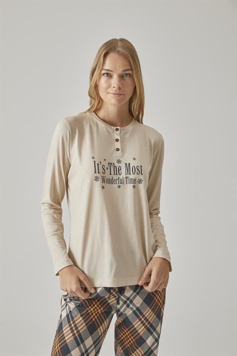 Kadın Patlı Pijama Takım - 10792