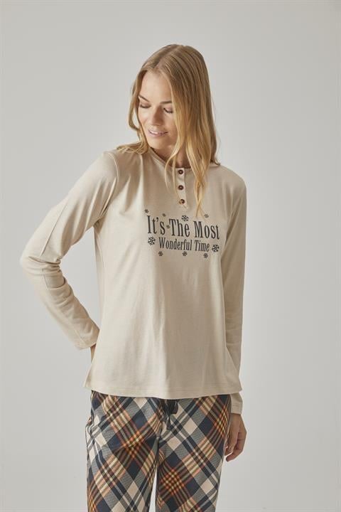 Kadın Patlı Pijama Takım - 10792