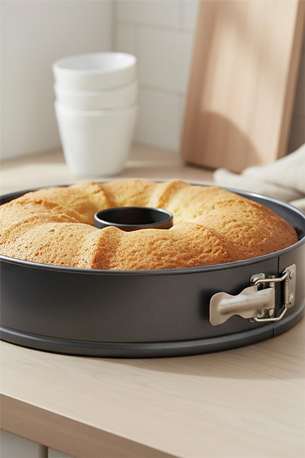 Superior Kelepçeli Çift Tabanlı Pasta Kek Kalıbı 24 cm