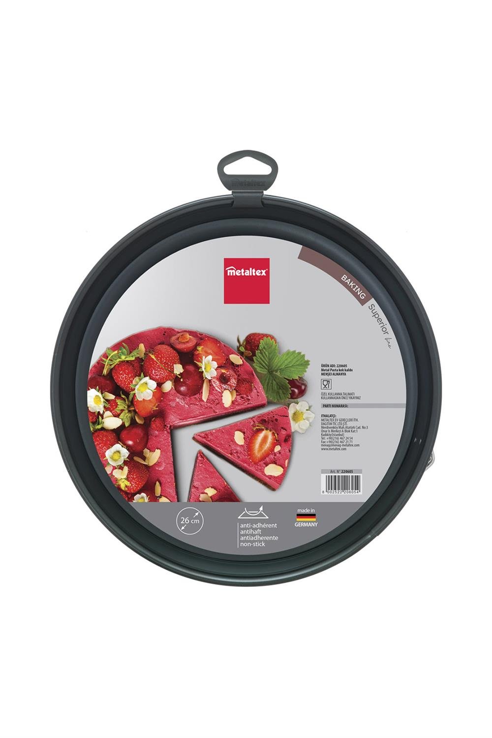 Superior Kelepçeli Pasta Kek Kalıbı 26 cm