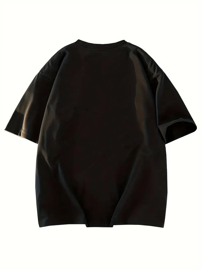 Kadın T-shirt Bisiklet yaka  NY Baskılı kısa kol Tişört - Siyah