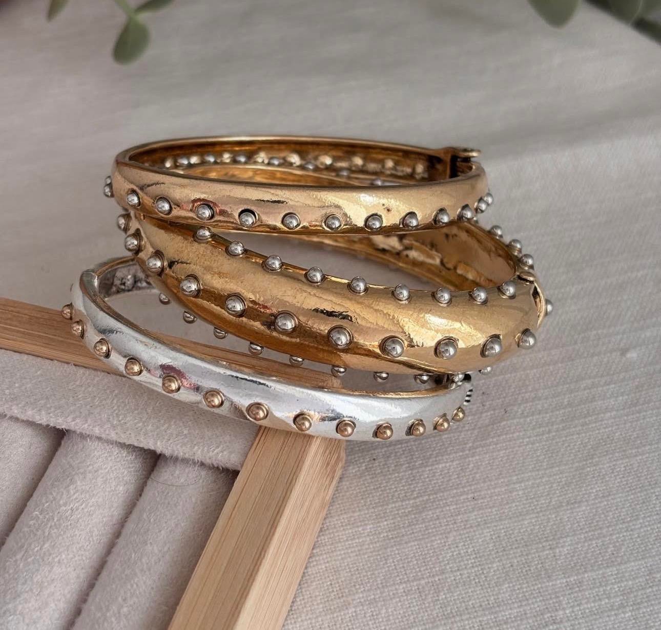 3'lü zımbalı Silver-gold marka model kelepçe 