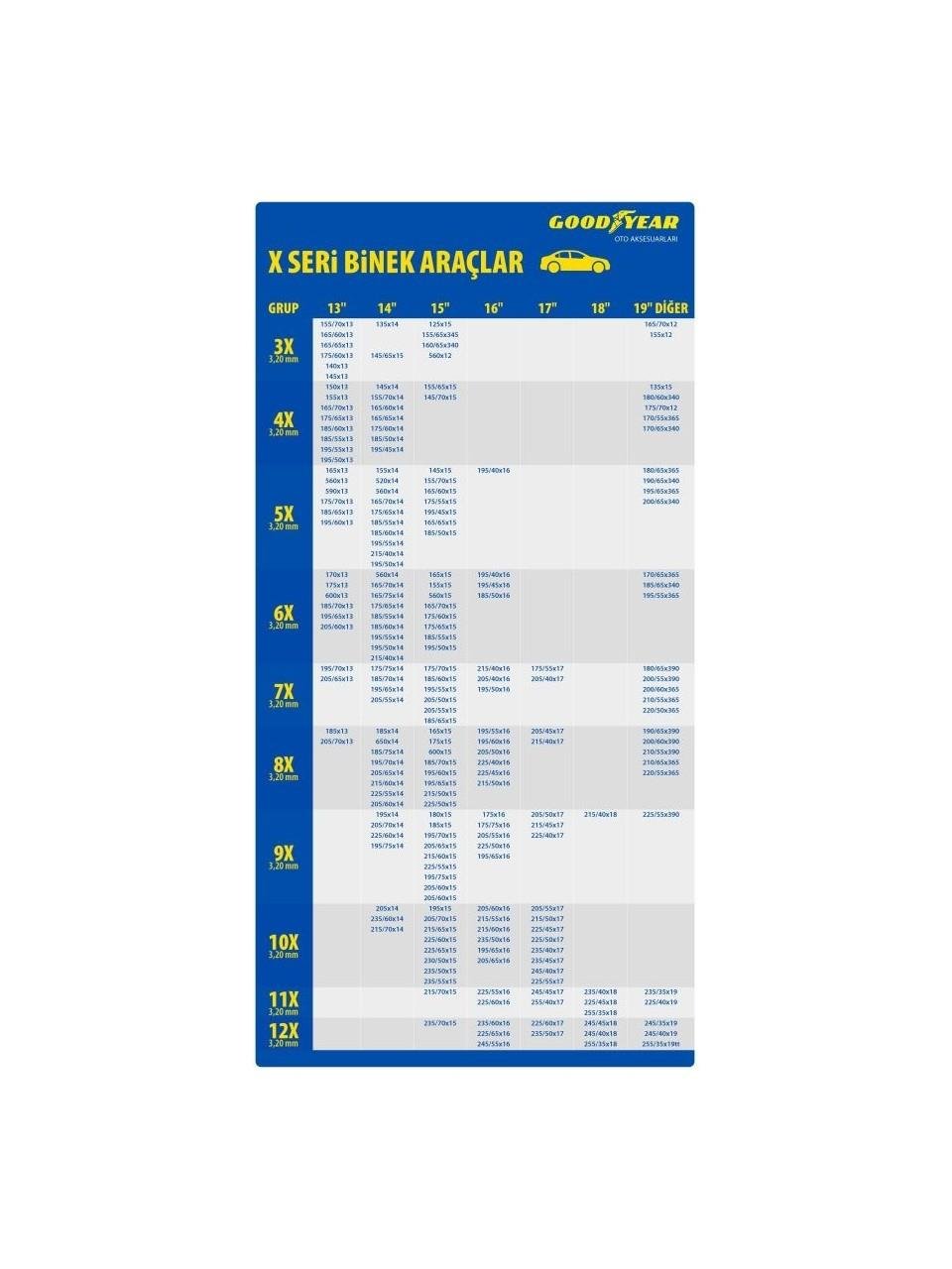 Goodyear Kar Zinciri Takmatik Ekstra Mukavemetli 8x 3,20 mm