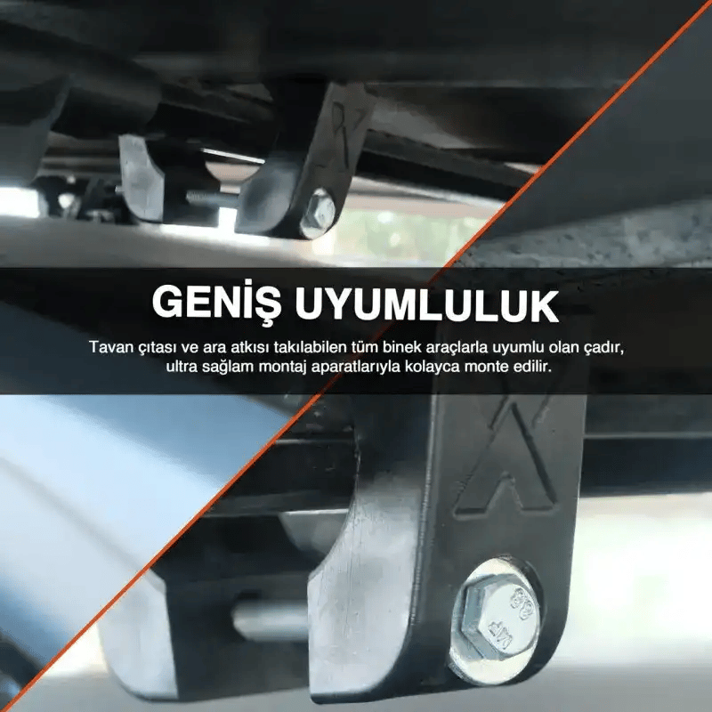 Roxform 2 Kişilik Yeni Nesil Araç Üstü Çadır Cam Tavanlı Tüm Araçlara Uyumlu 4 Mevsim Termal Çadır 210x130cm