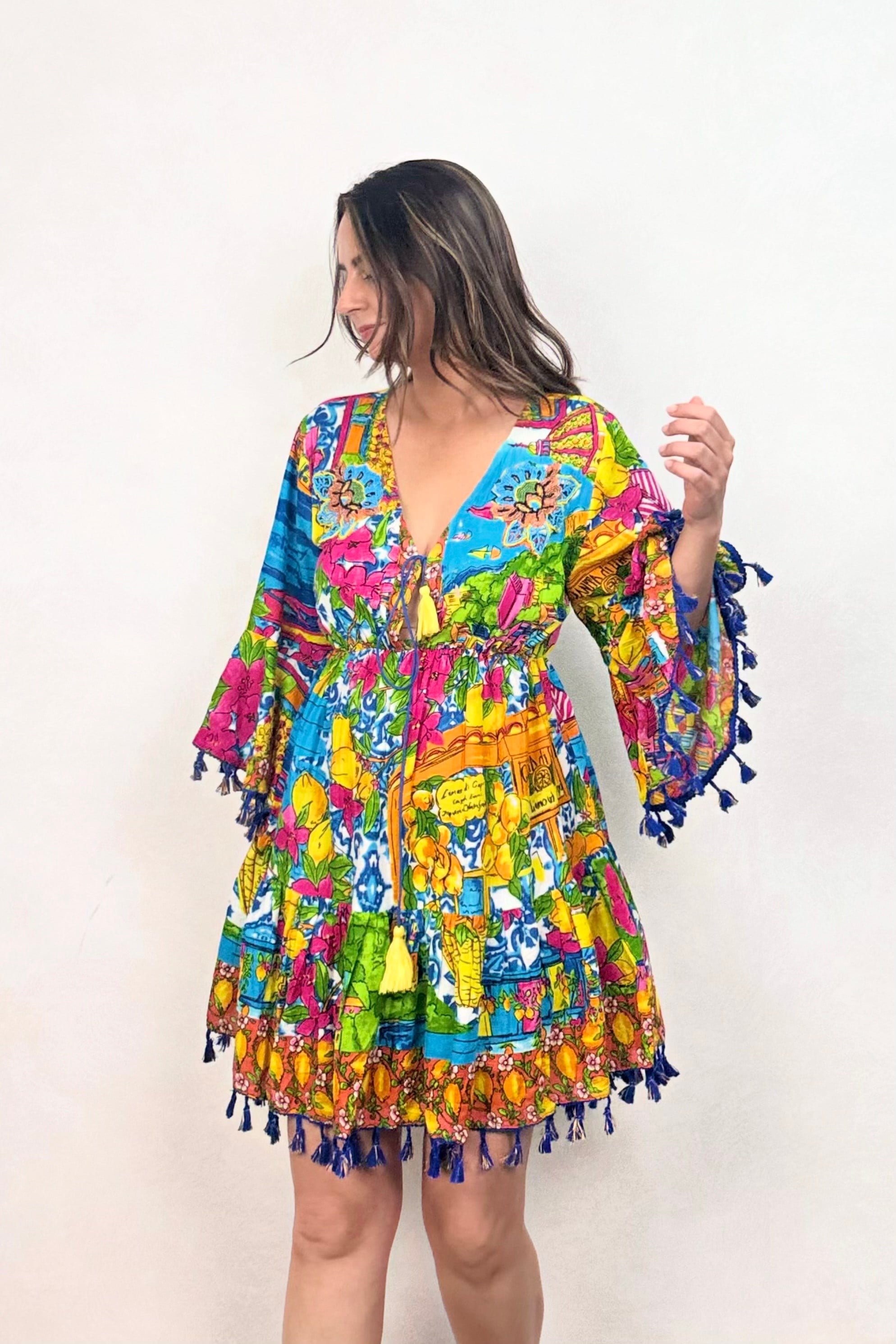 . - Antica Sartoria Tasarım Elbise - Sarı