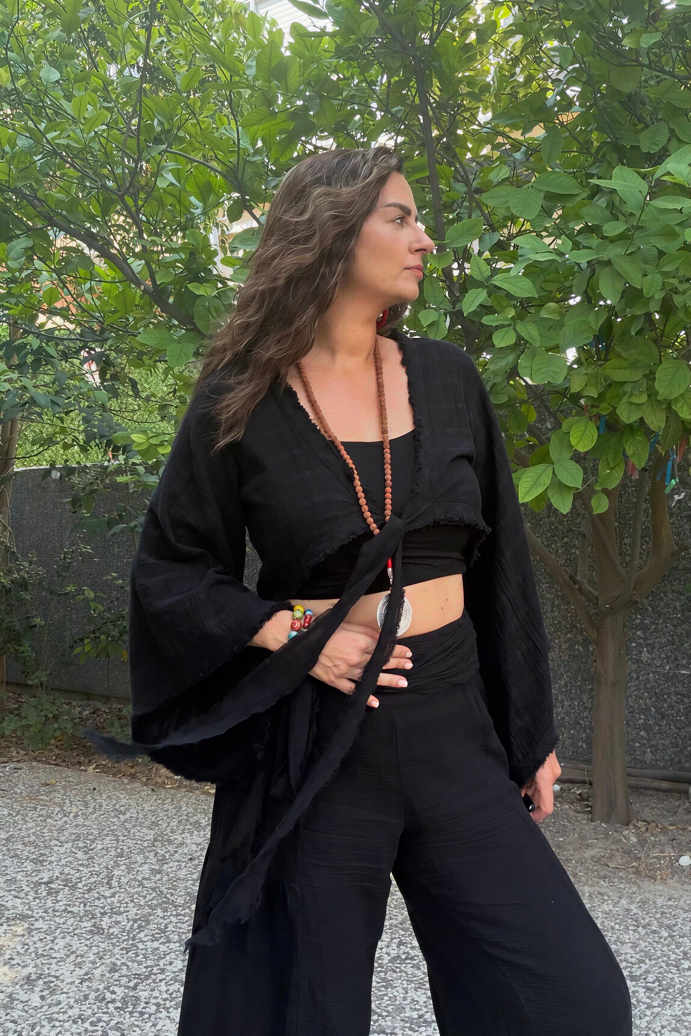 . - Blanca Gaia Vialis Bolero Bluz - Siyah