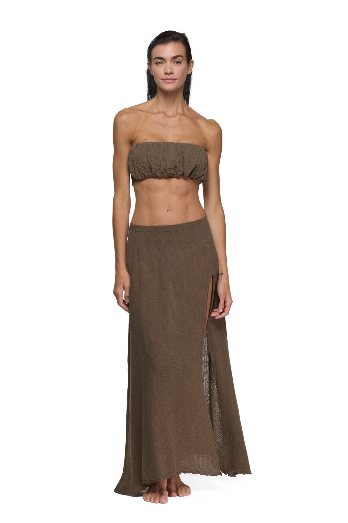 . - Blanca Rhodos Natura Etek -Neutral Brown Doğal Kahve