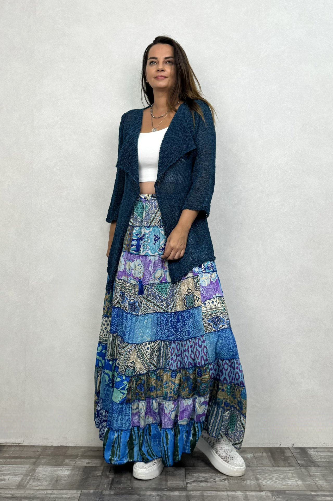 Gypsy Patch İpek Etek-Nueve