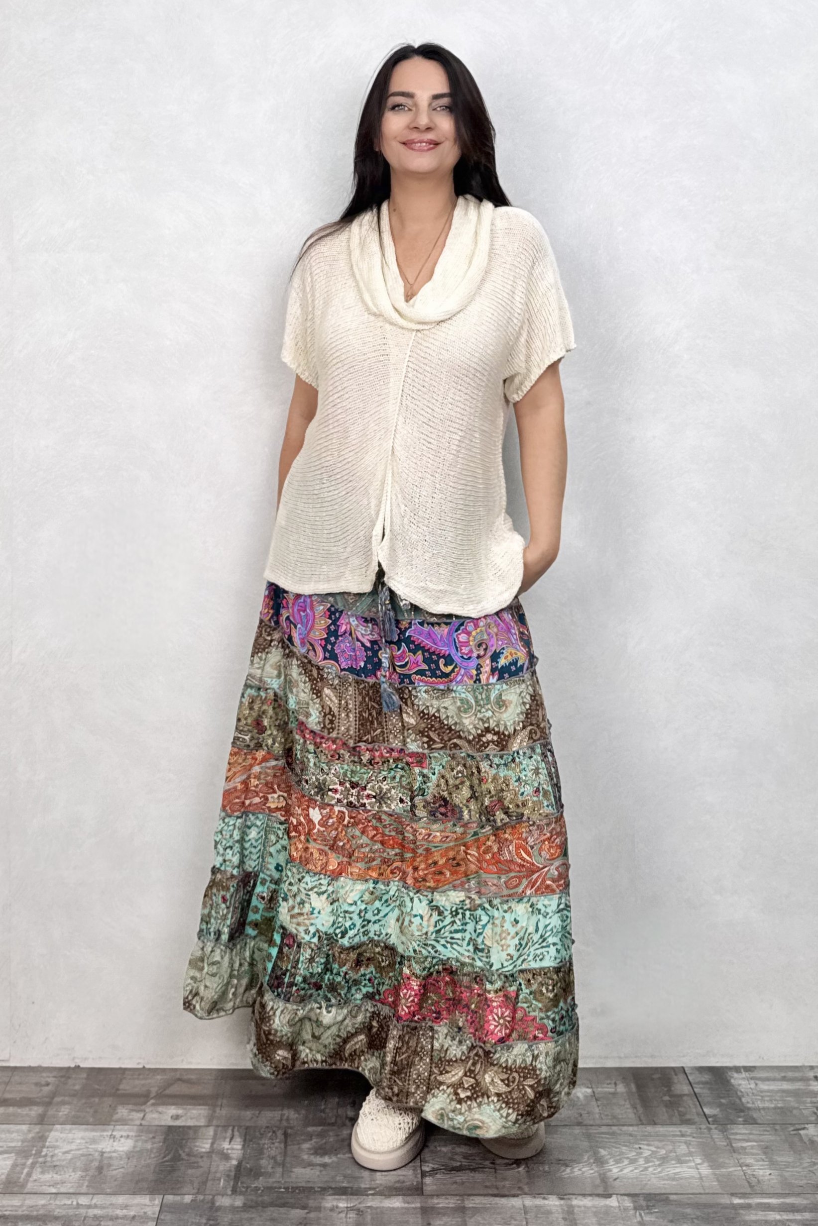 . - Gypsy Patch İpek Etek - Trois