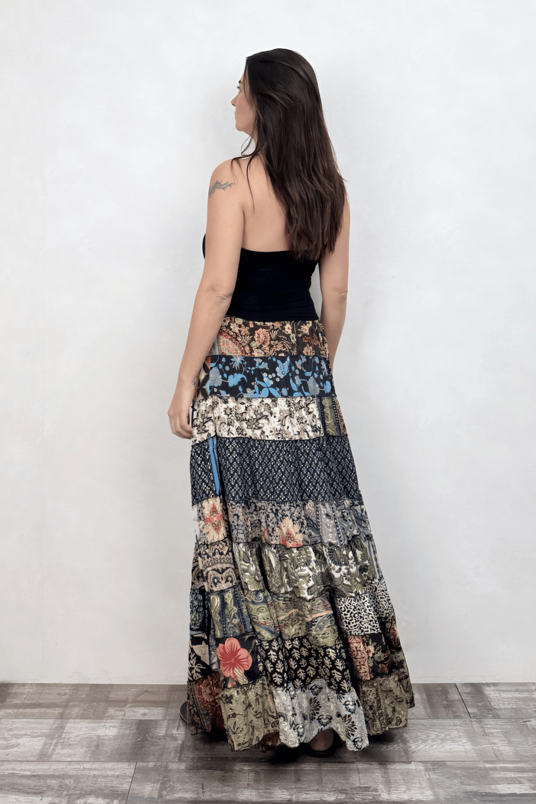 . - Gypsy Patch İpek Etek - Un