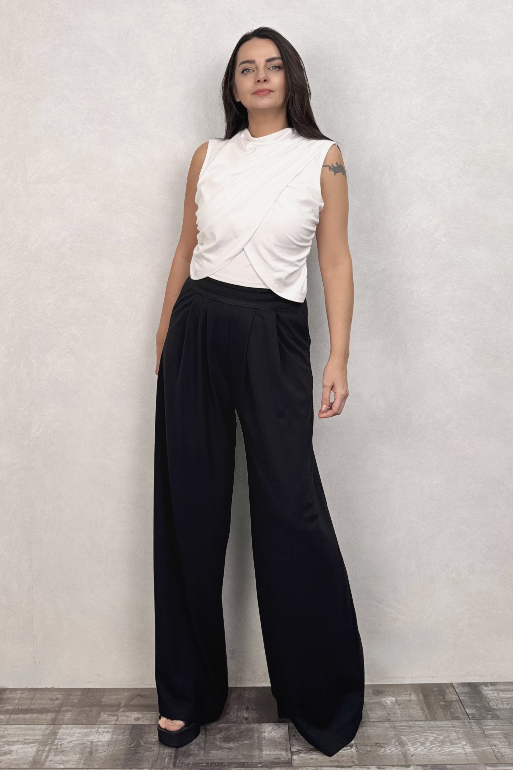 . - Lamante Fancy Bluz - Beyaz