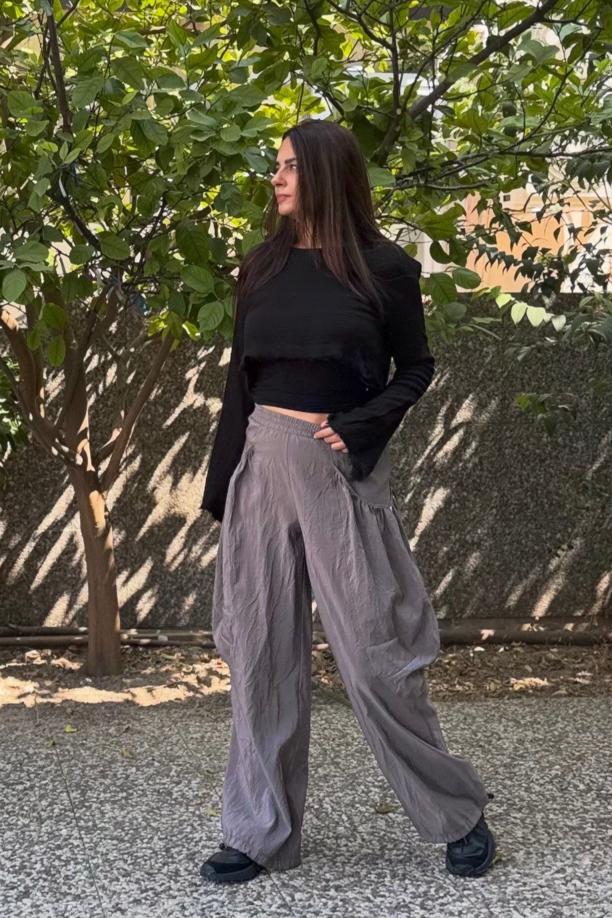 . - Lamante Hide Tasarım Pantolon - Vizon