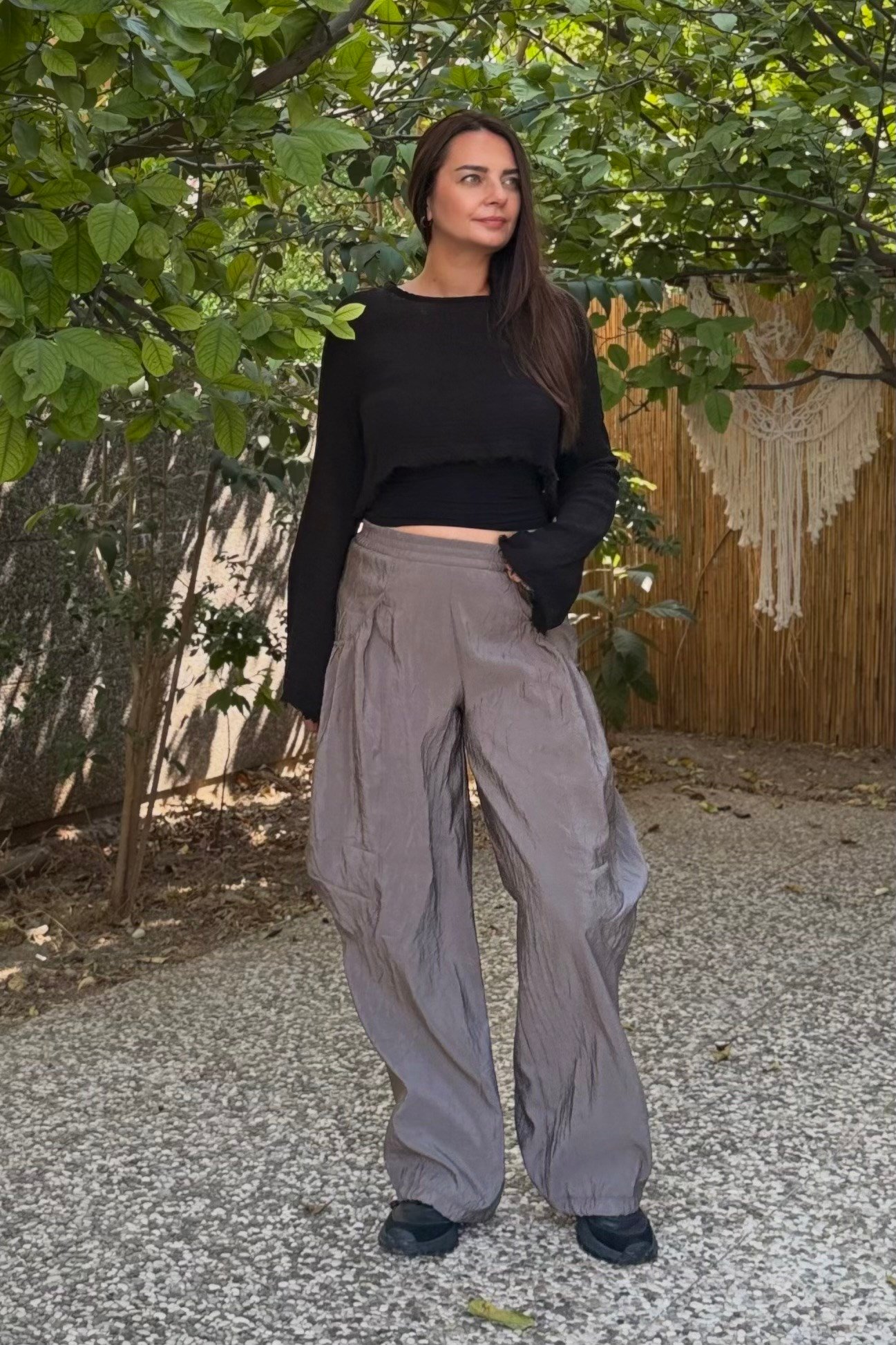 . - Lamante Hide Tasarım Pantolon - Vizon