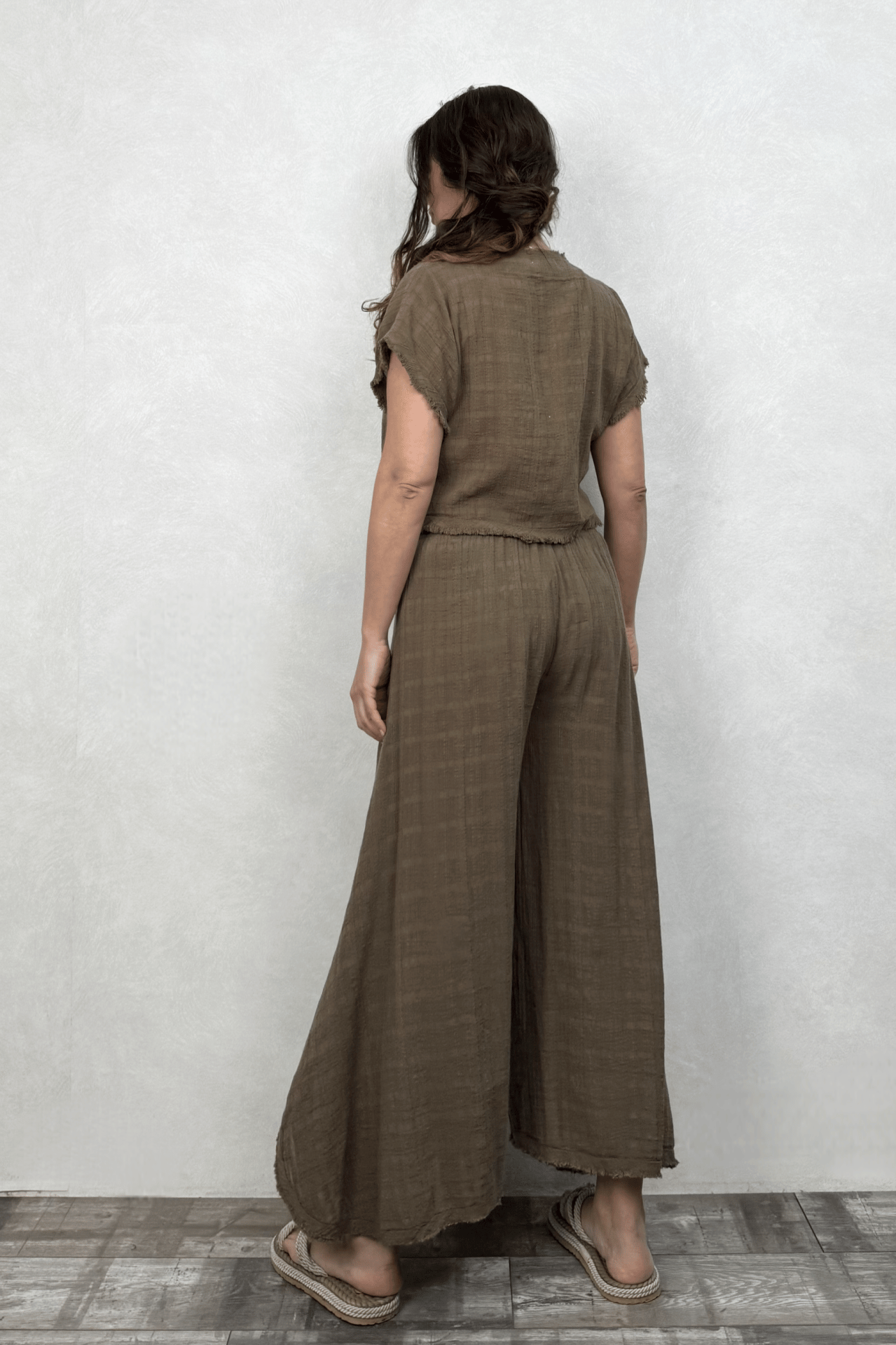 Vialis Müslin Bluz Neutral Brown - Doğal Kahve