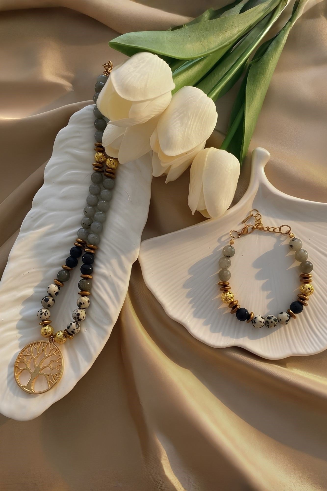 . - Yaşam Ağacı Kolye Bileklik Set