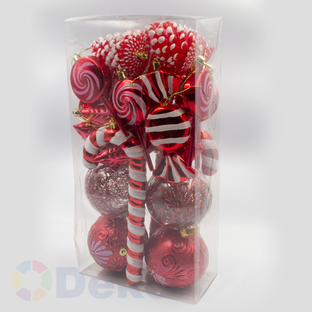 10 cm Yılbaşı Topu Red 26 Lı Set