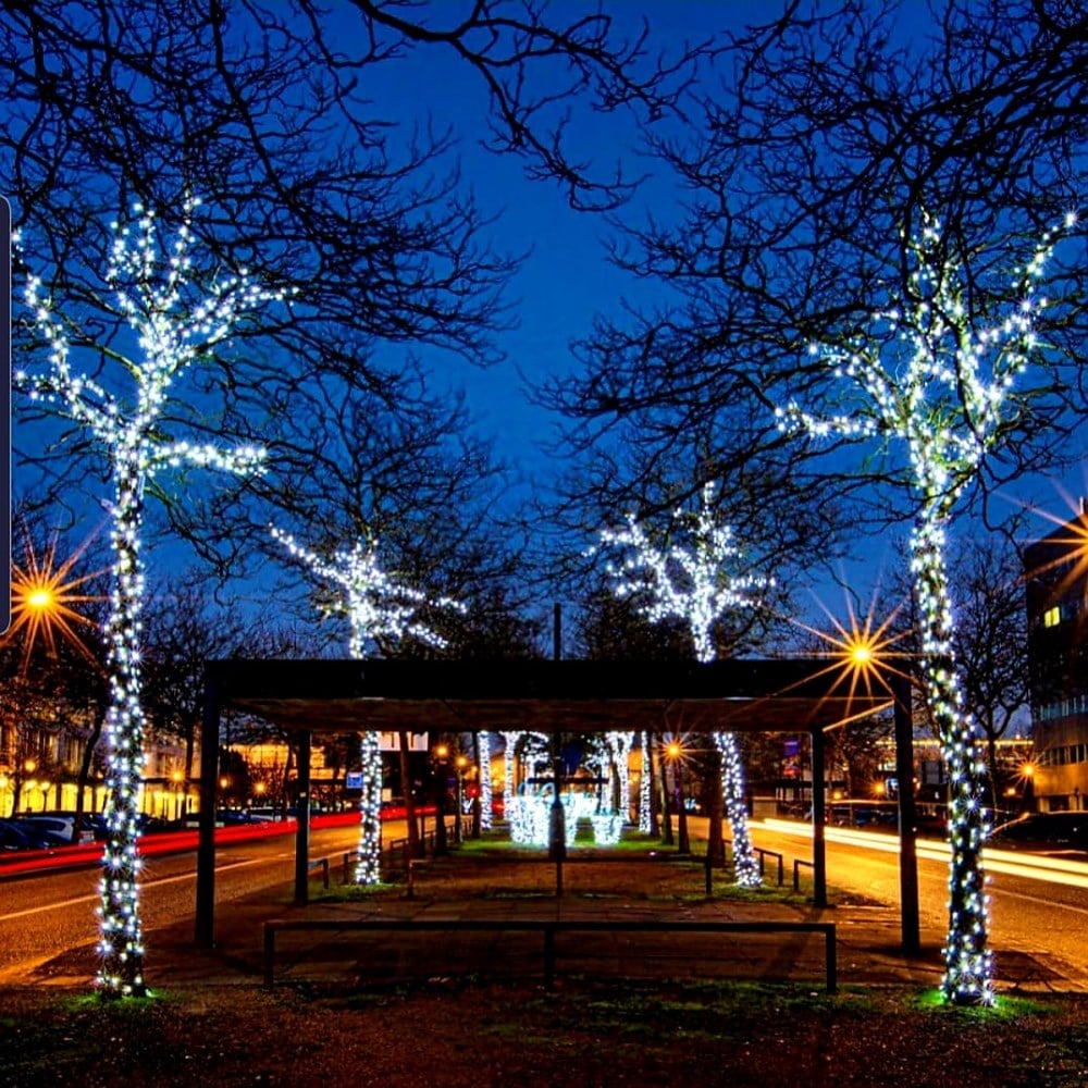 10 metre Eklenebilir İP Led Beyaz Işık Yeşil Kablo