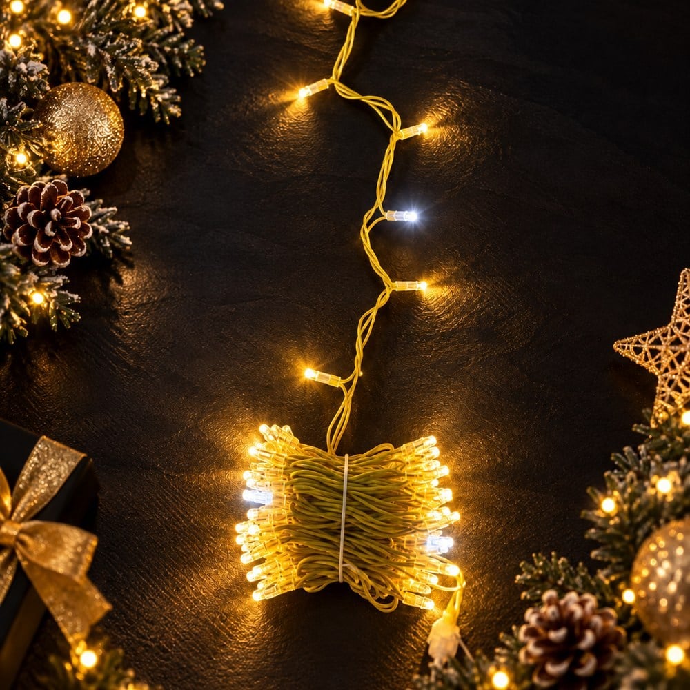 10 metre Eklenebilir İP Led Günışığına Beyaz Flaşlı Gold Kablo-1