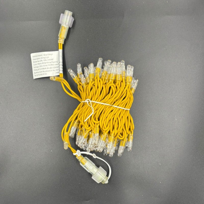 10 metre Eklenebilir İP Led Günışığına Beyaz Flaşlı Gold Kablo-1
