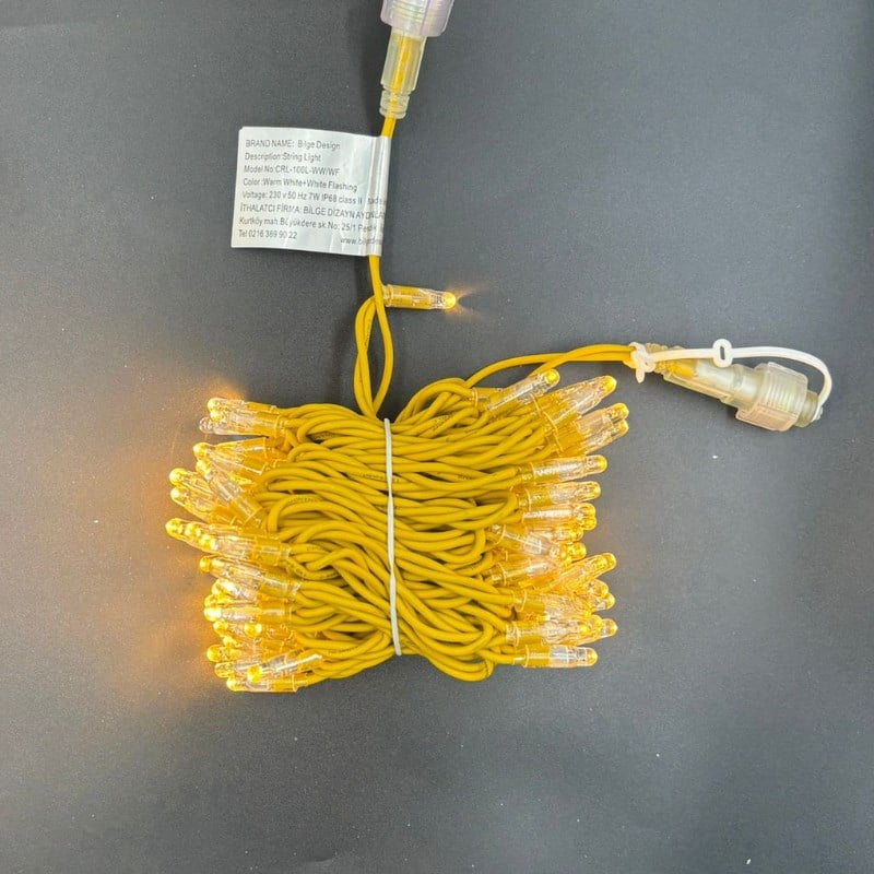 10 metre Eklenebilir İP Led Günışığına Beyaz Flaşlı Gold Kablo-1