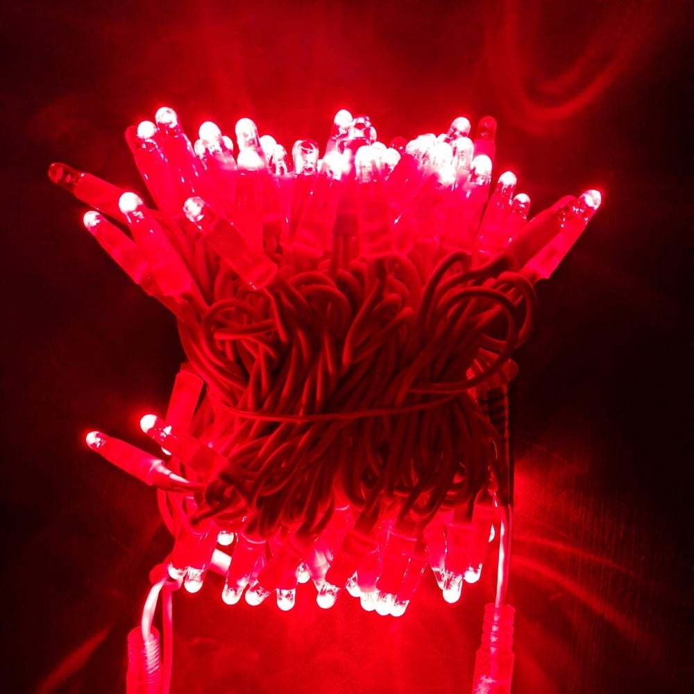 10 metre Eklenebilir İP Led Kırmızı Beyaz Flaşlı Kırmızı Kablo