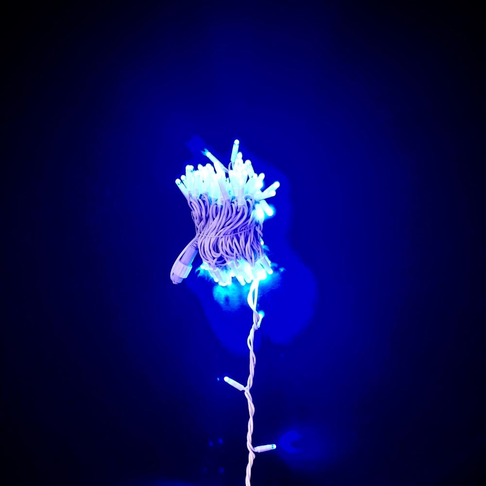 10 metre Eklenebilir İP Led Mavi Beyaz Flaşlı
