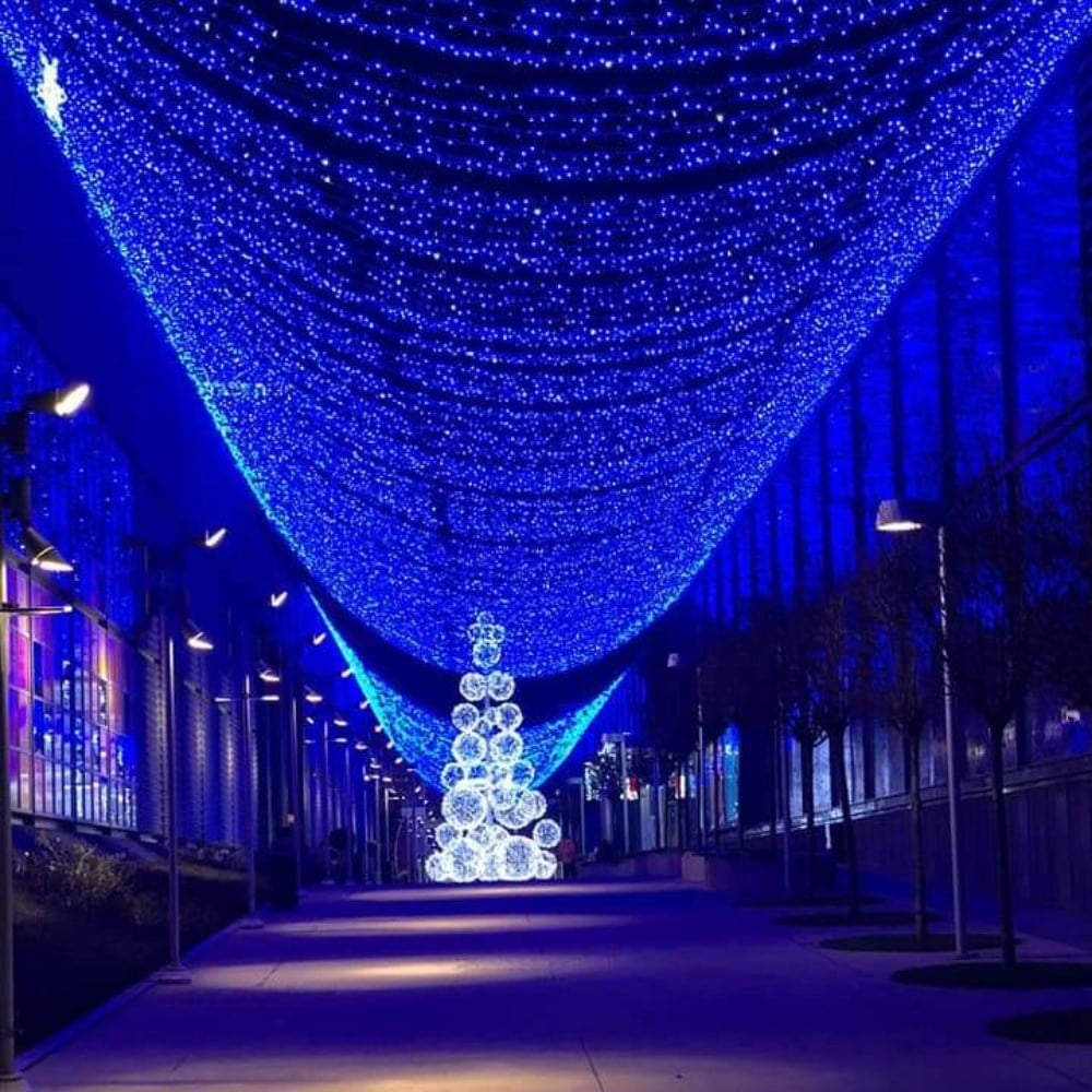 10 metre Eklenebilir İP Led Mavi Işık Şeffaf Kablolu 36V