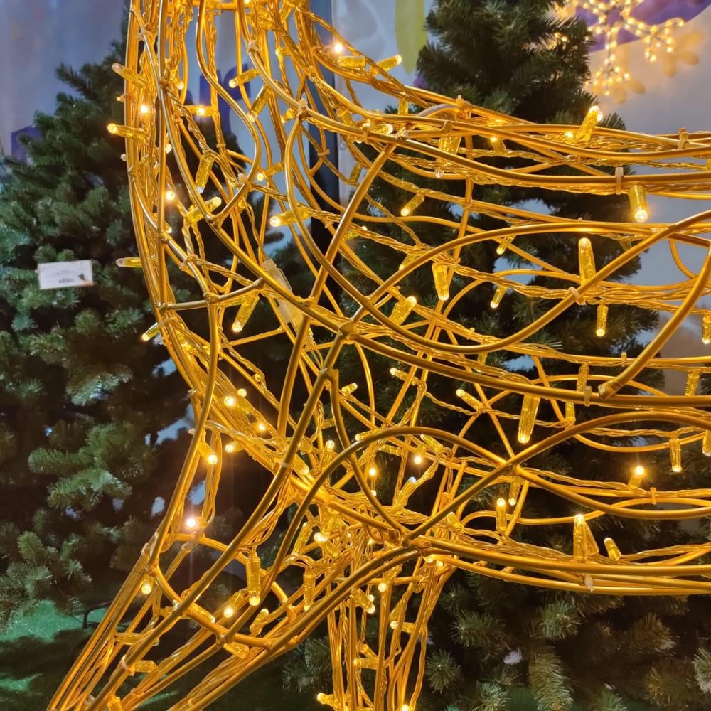 230 cm Gold Geyik Gold boynuzlu