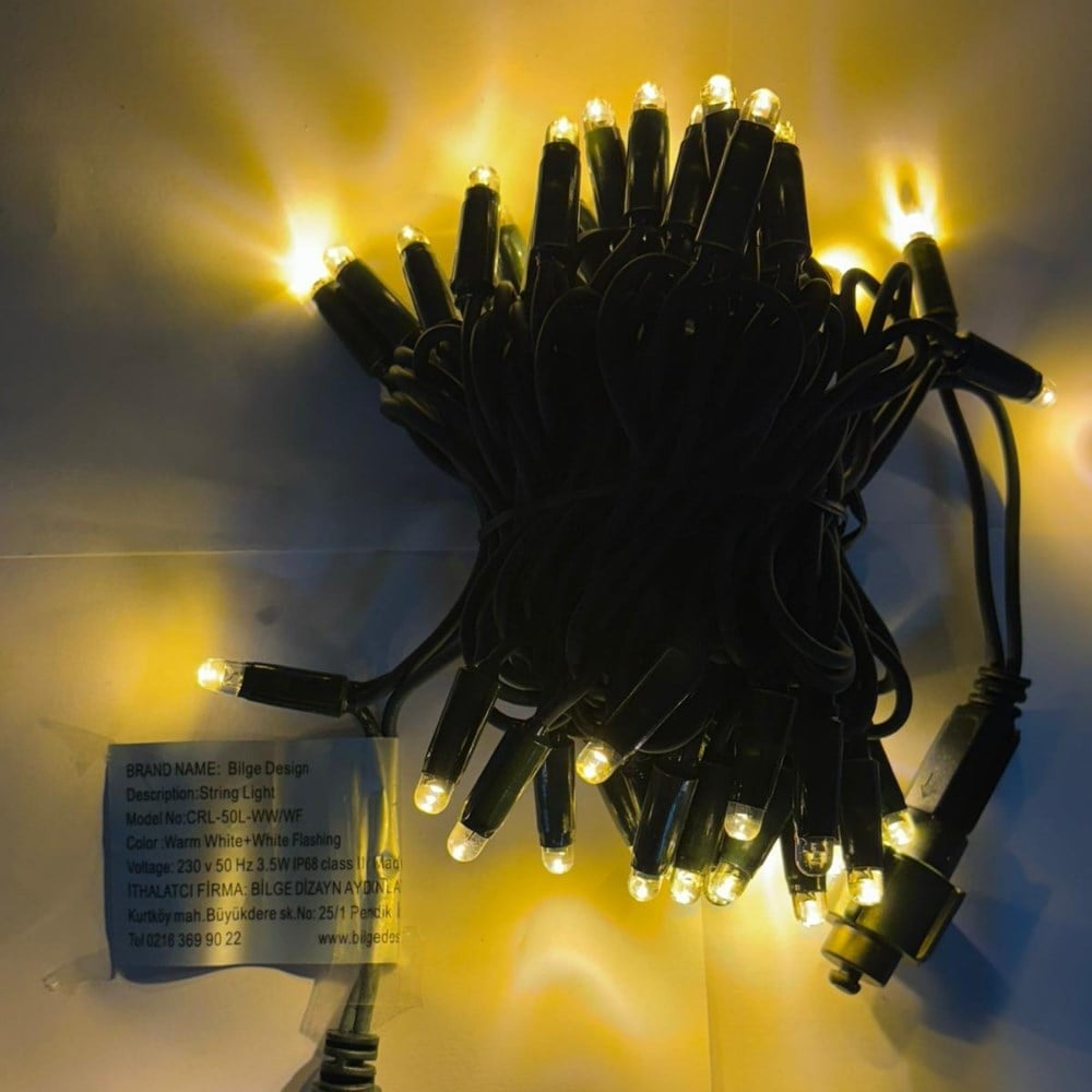 5 metre Eklenebilir İP Led Günışığı Beyaz Flaşlı Yeşil Kablo
