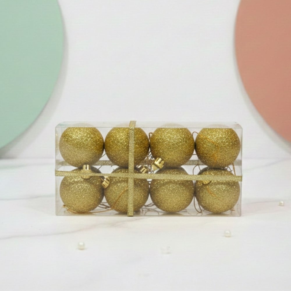 5cm Simli Gold 8'li Top