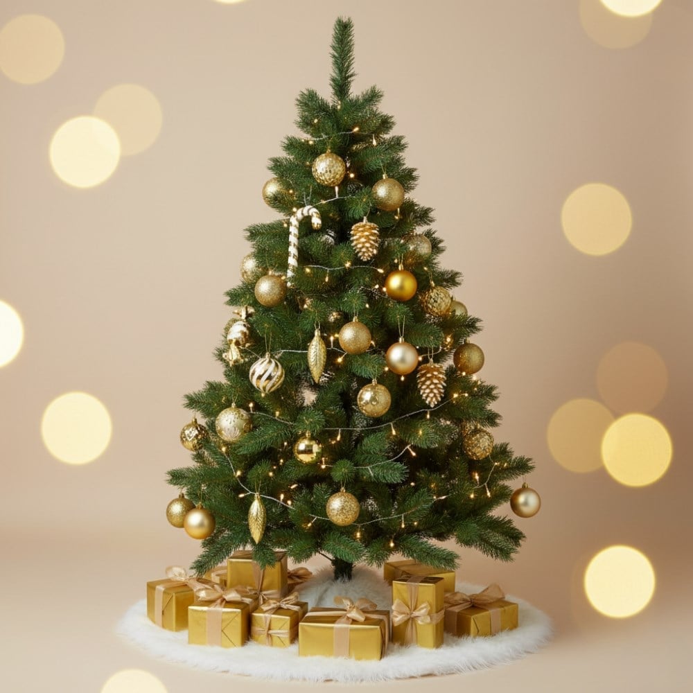 8 cm Yılbaşı Topu Gold 24 Lü Set