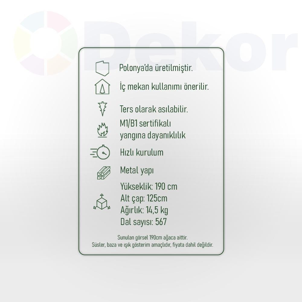 ASTRA PREMİUM 190 CM AĞAÇ 567 DALLI