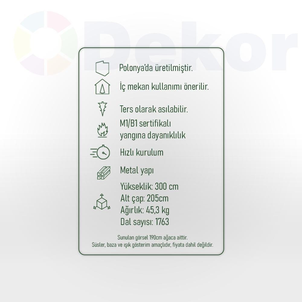 ASTRA PREMİUM 300 CM AĞAÇ 1763 DALLI