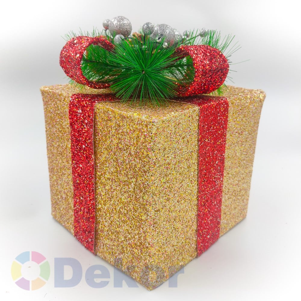 Hediye Kutusu 30/20/15 cm Altın Simli