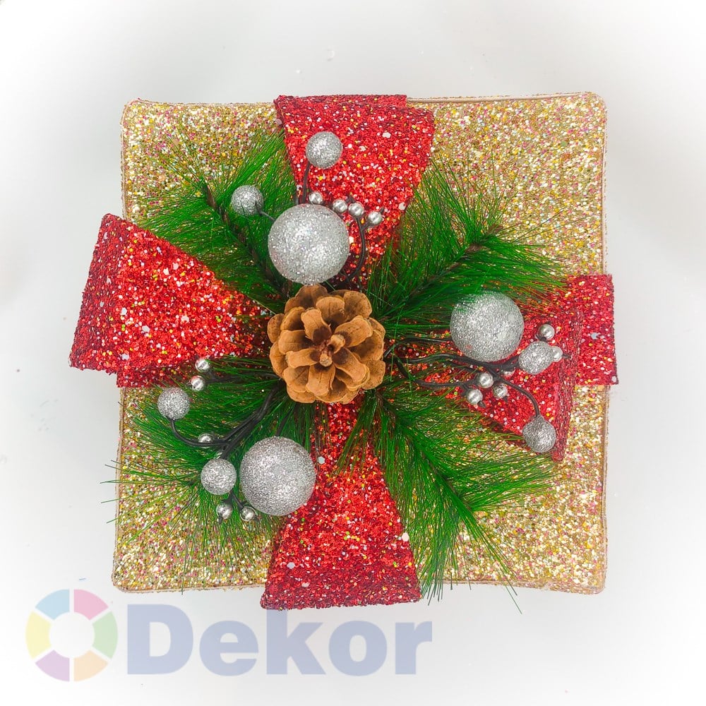 Hediye Kutusu 30/20/15 cm Altın Simli