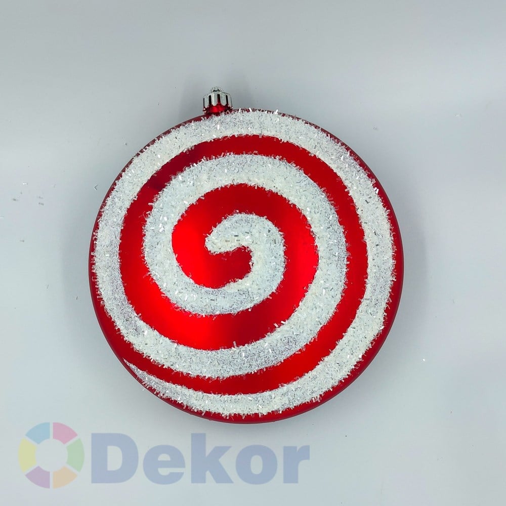 Kırmızı Beyaz Lolipop Şeker 20 cm