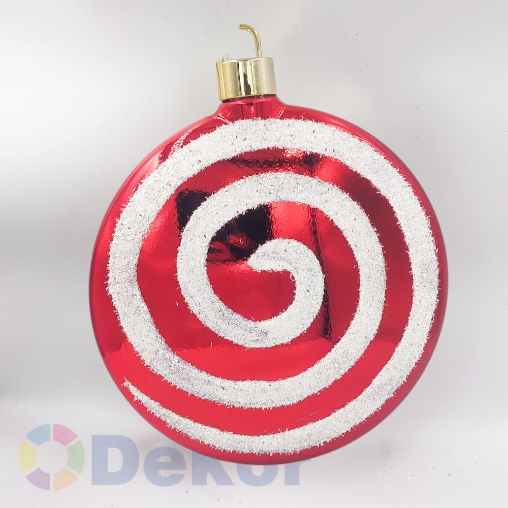 Kırmızı Beyaz Lolipop Şeker 30 cm