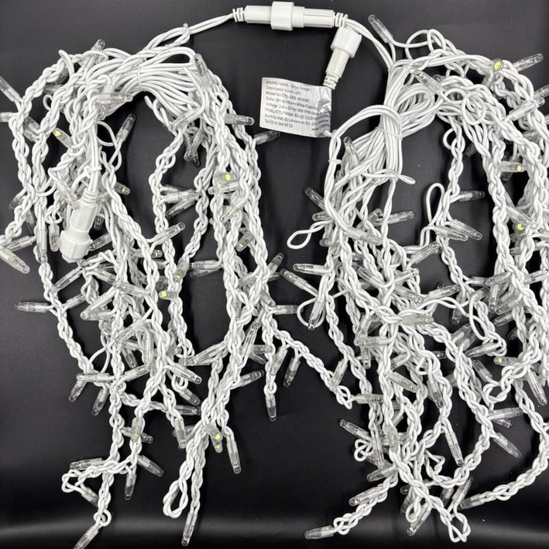 Saçak ışık 240L Beyaza Günışığı Flaşlı 3,5-100-80-60cm Sarkıtlı