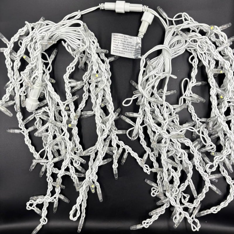 Saçak ışık 240L Beyaza Günışığı Flaşlı 3,5-100-80-60cm Sarkıtlı