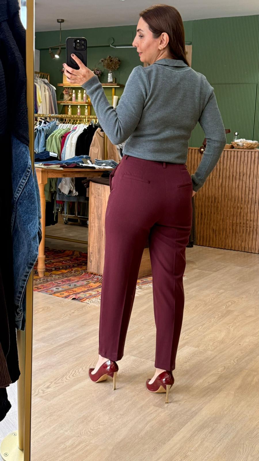 Kemerli Pantolon