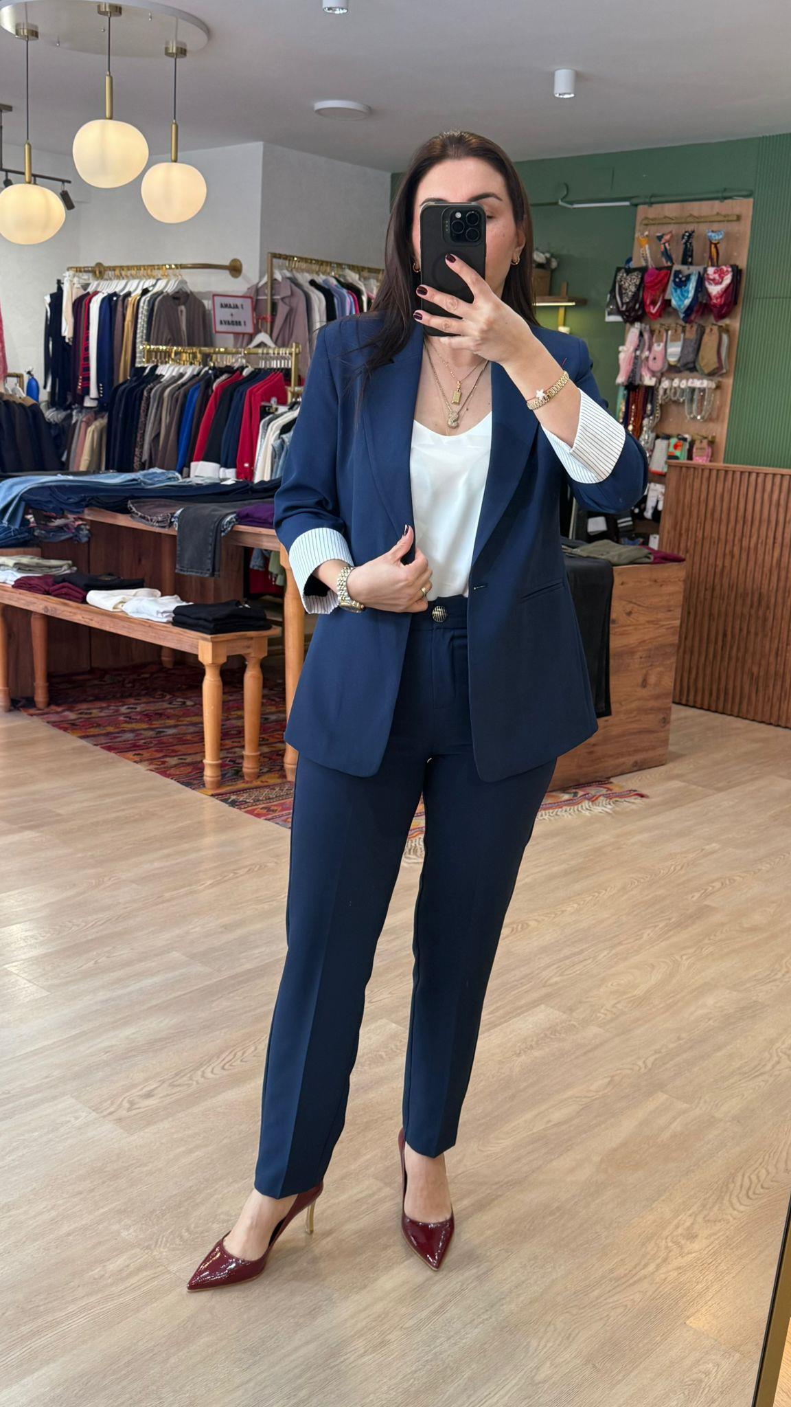Pantolon Ceket Takım Lacivert