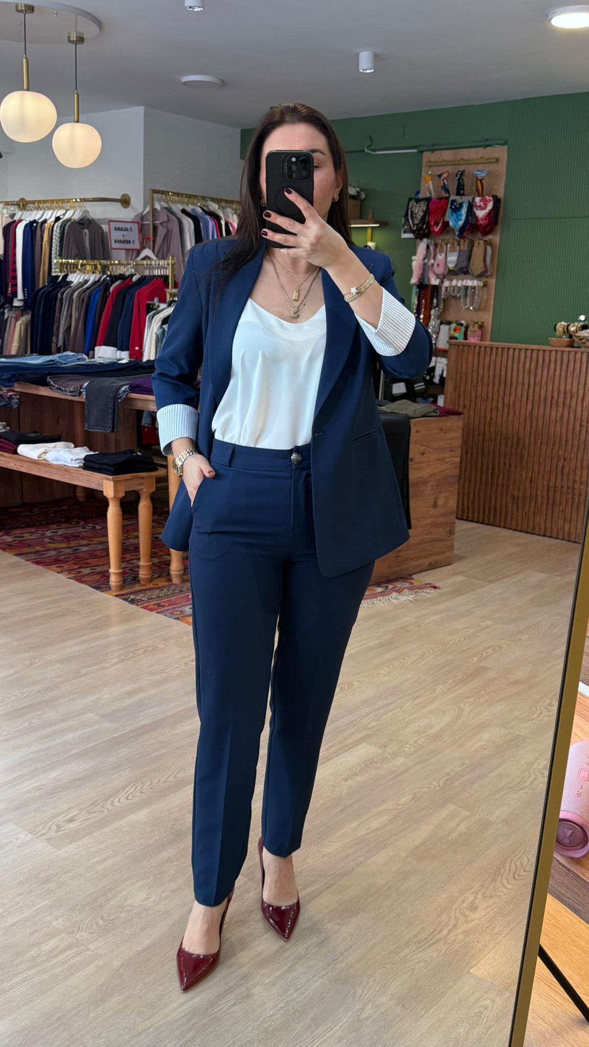 Pantolon Ceket Takım Lacivert